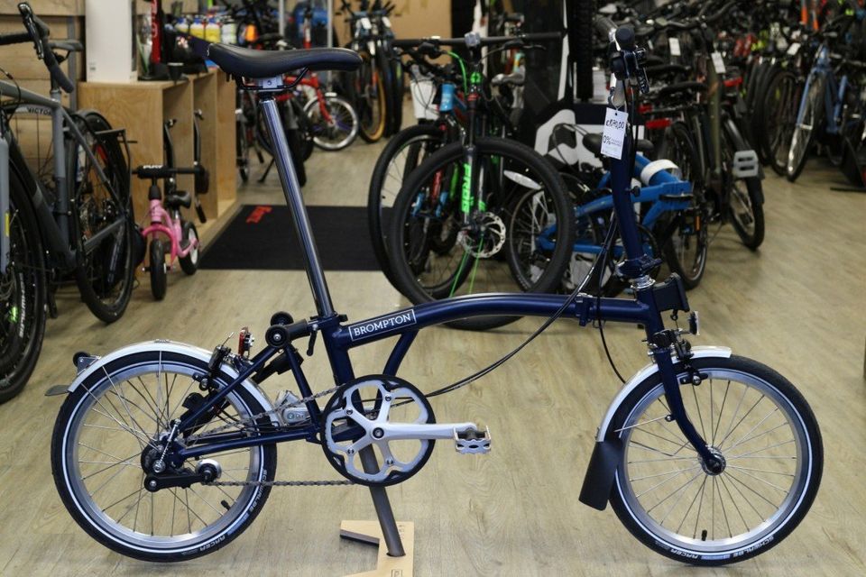 Brompton - M3L - Tempest Blue - Balfe's Bikes