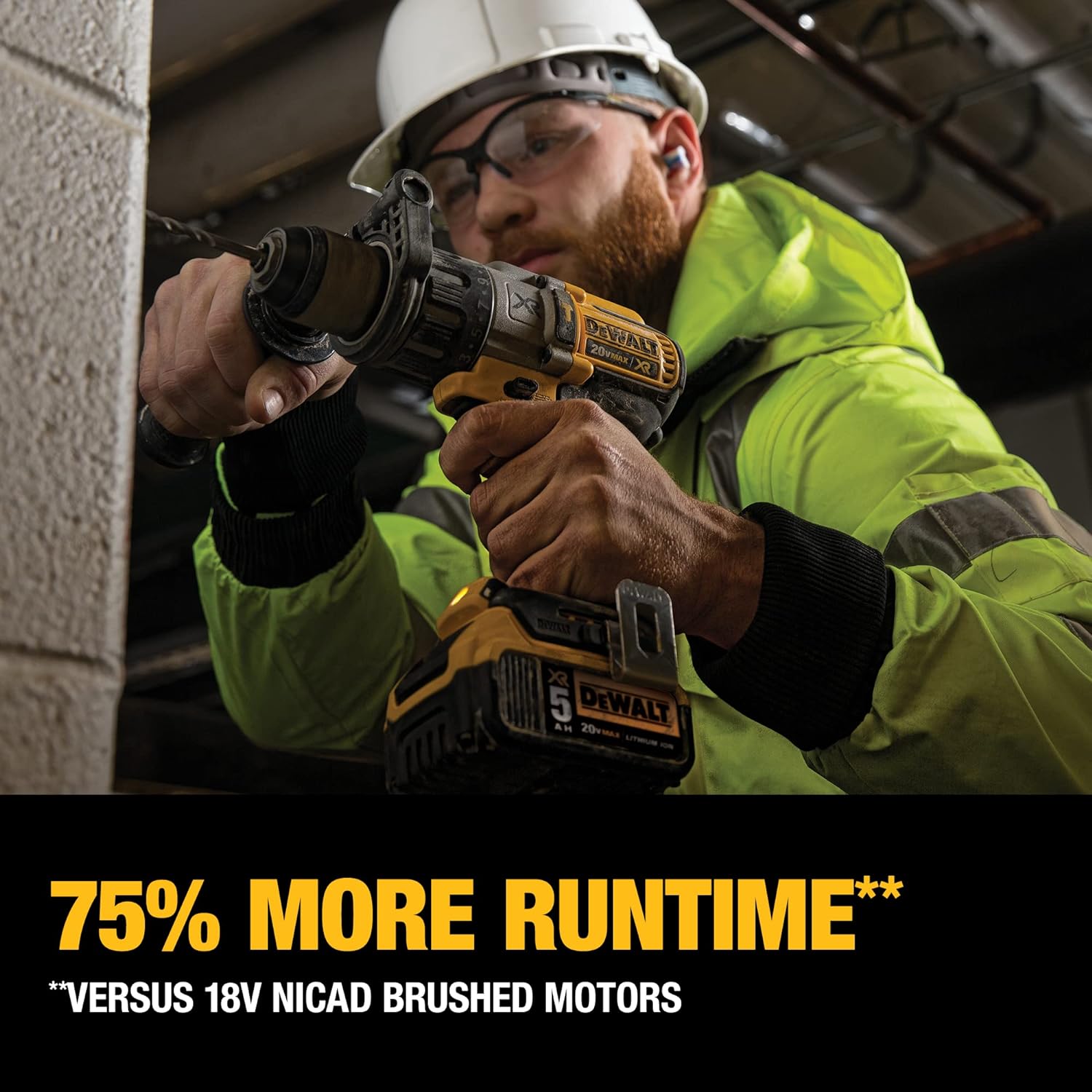 DEWALT 20V MAX* XR Cordless Drill Combo Kit, Brushless, 5.0-Ah, 2-Tool (DCK299P2)