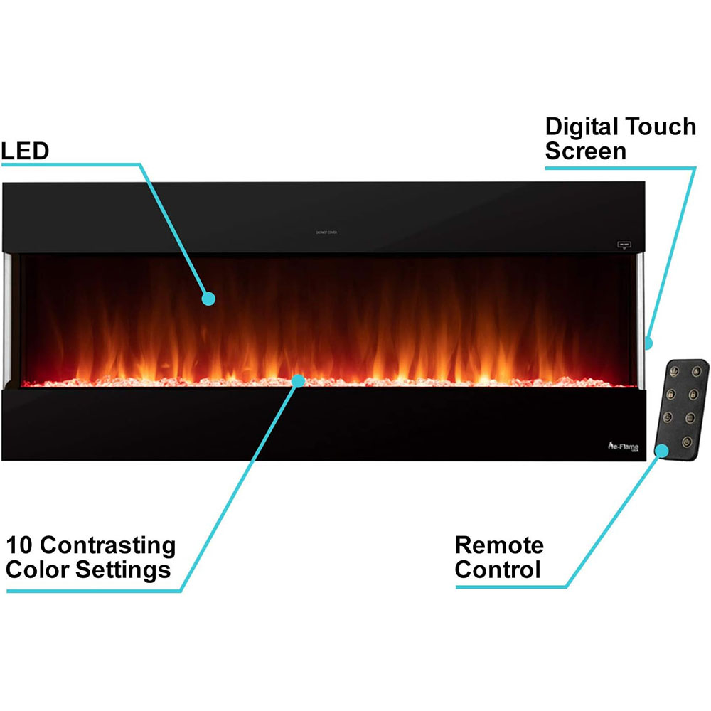 Hampshire Wall Mounted LED Electric Fireplace