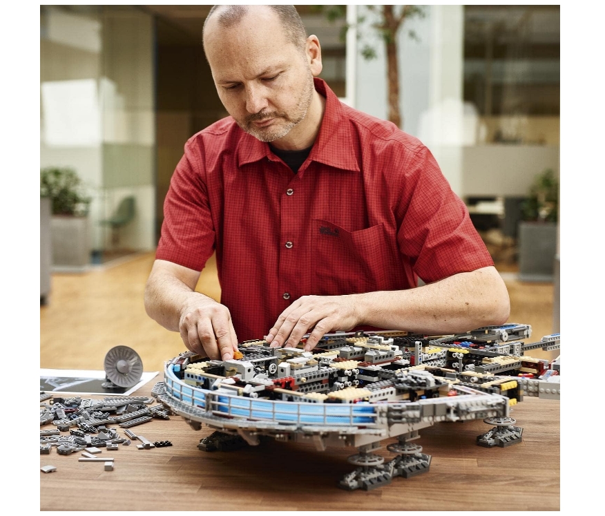 LEGO 75192 Star Wars Millennium Falcon, UCS Set for Adults, Model Kit to Build with Han Solo, Princess Leia & Chewbacca Minifigures, Plus Droid Figure, Collectible Gifts for Teenagers, Boys and Girls