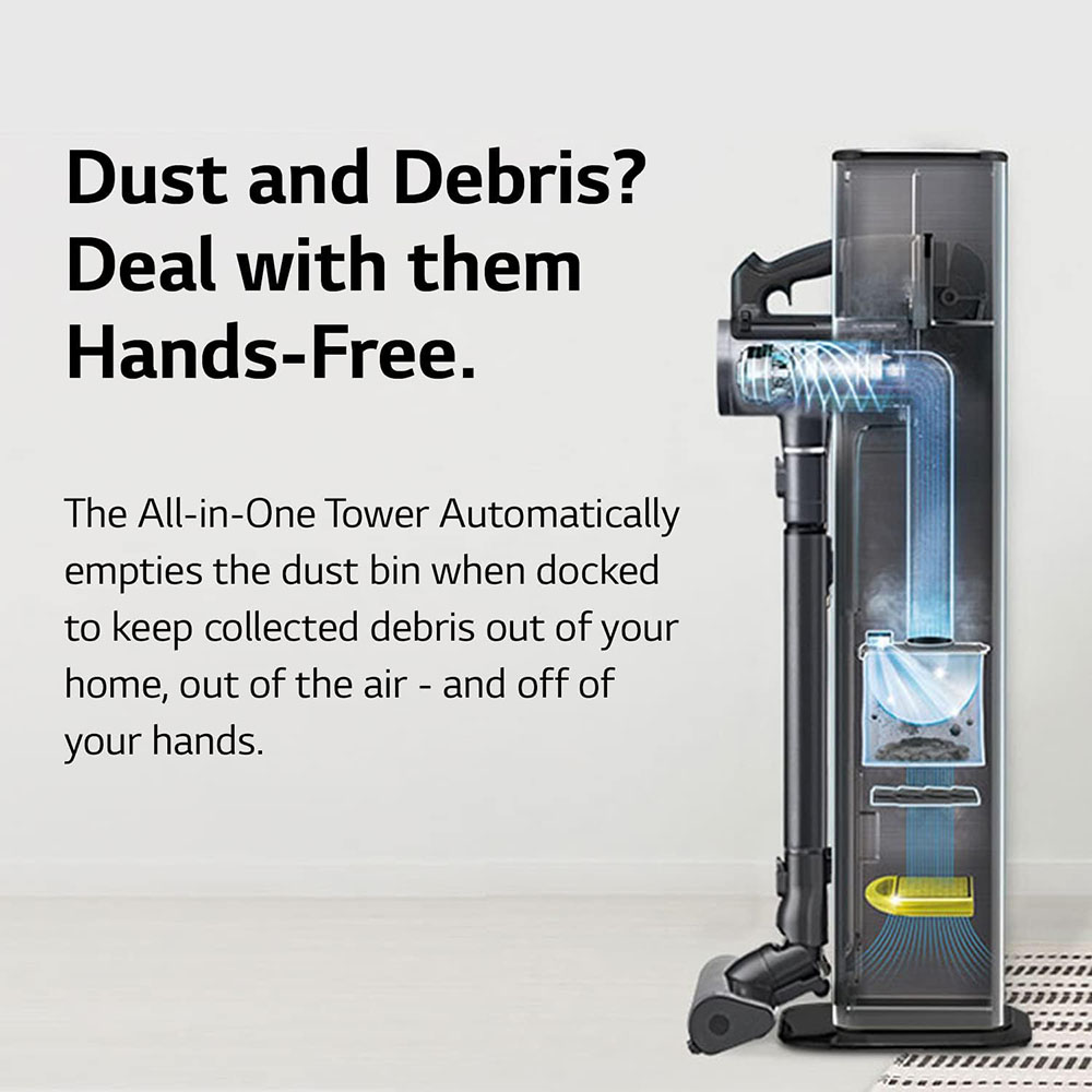 LG CordZero A937 - Cordless Stick Vacuum Cleaner with Auto-Empty Base